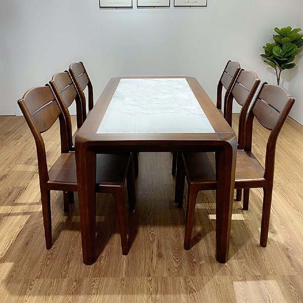 Bộ bàn ăn 6 ghế gỗ sồi BGG009